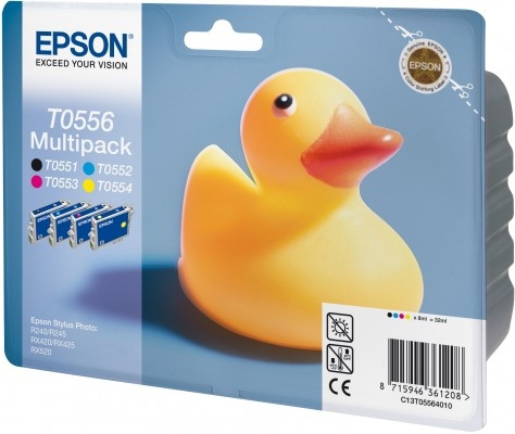 Epson T0556 [C13T05564010] MultiPack (T0551+T0552+T0553+T0554) black+cyan+magenta+yellow Tinte