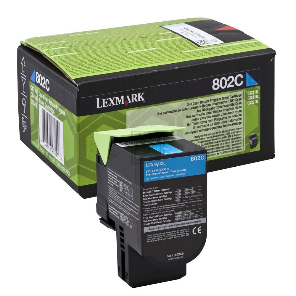 Lexmark 802SC [80C2SCE] cyan Toner