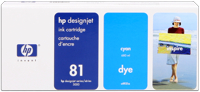HP 81 [C4931A] cyan Tinte