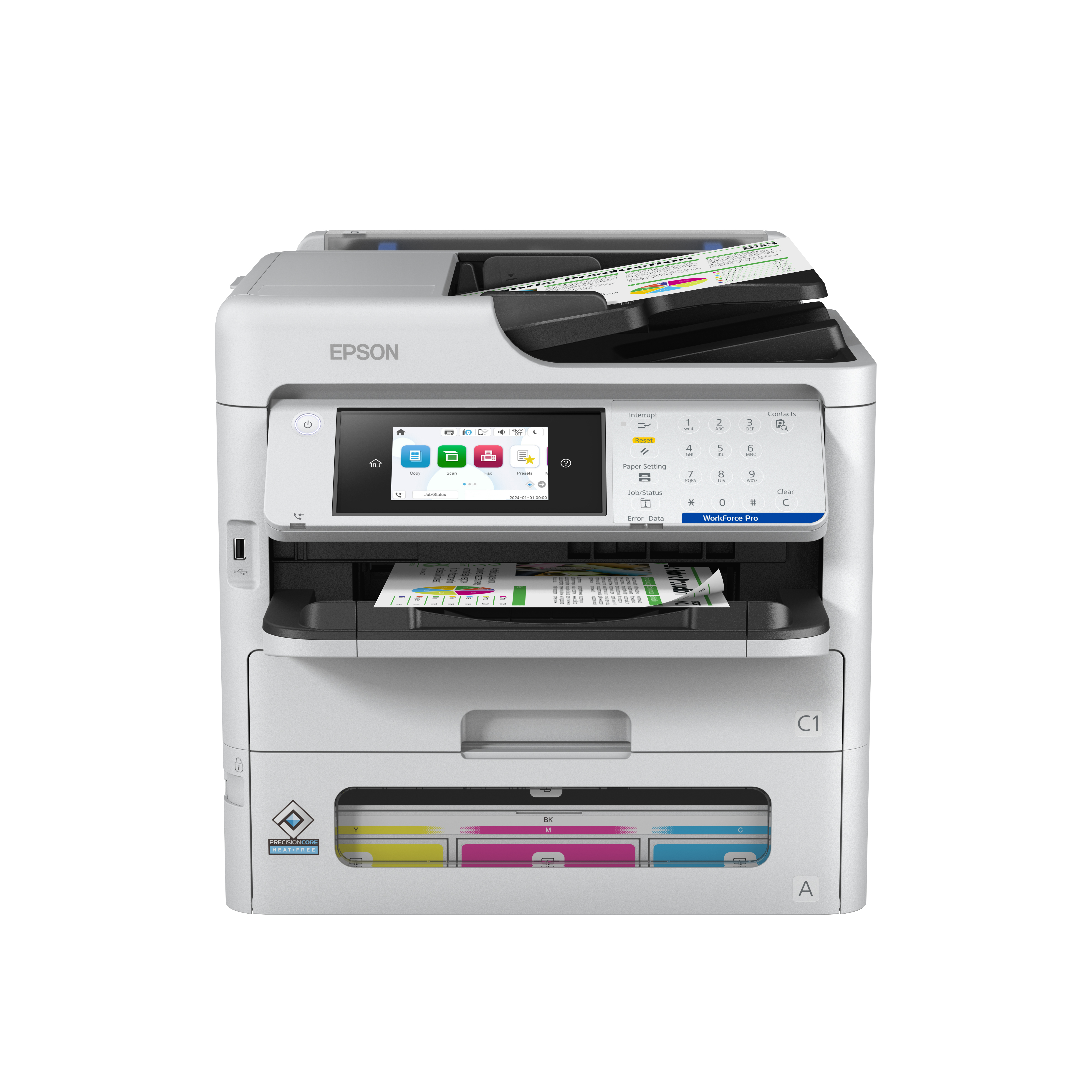 EPSON [C11CK19401] WorkForce Pro EM-C800RDWF A4 Tintenstrahl MFP