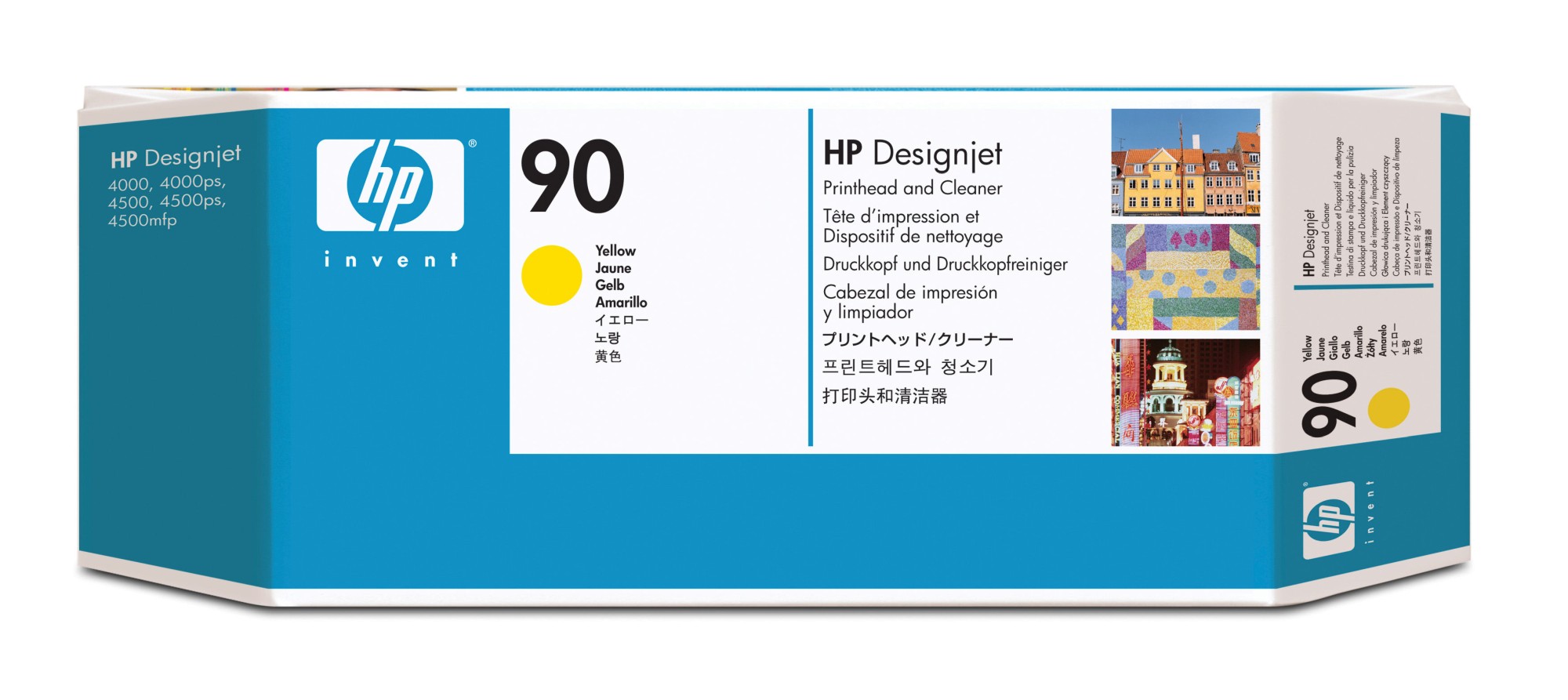 HP 90 [C5057A] yellow Druckkopf & Druckkopfreiniger