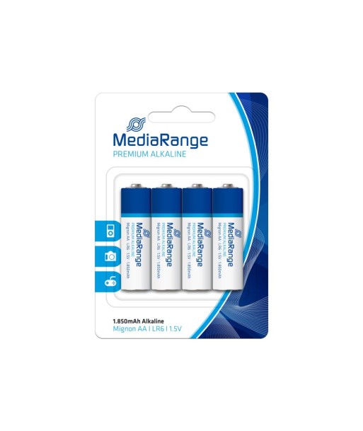 MediaRange [MRBAT104-42] Premium Alkaline Batterien Mignon AA|LR6|1.5V 42x 4er VE