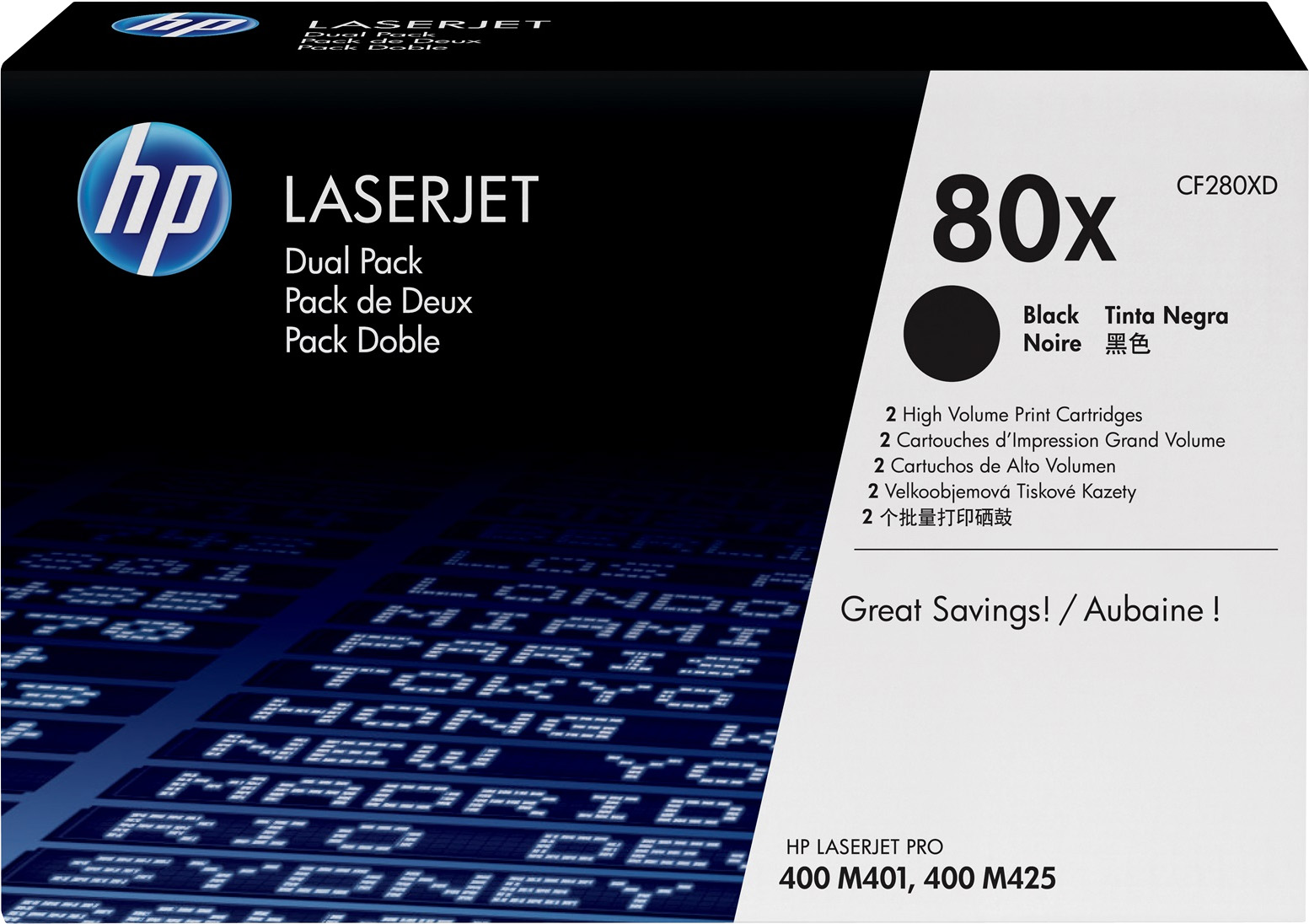 HP 80X [CF280XD] HC TwinPack (2xCF280X) black Toner