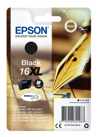 Epson 16XL [C13T16314012] HC black Tinte