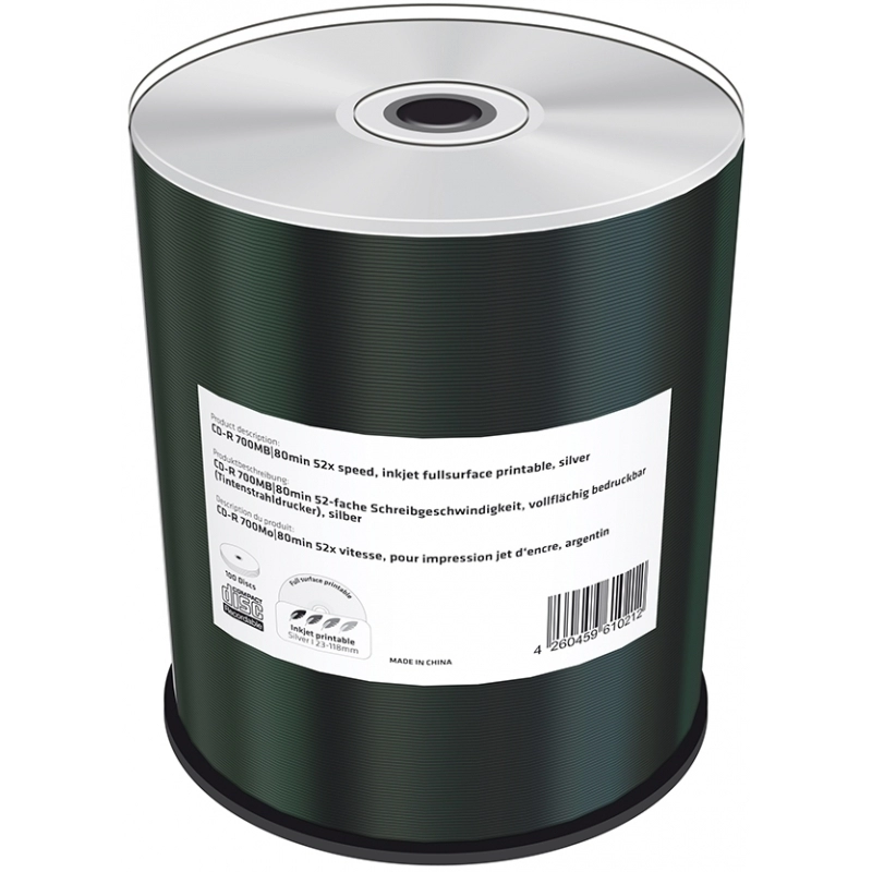 MediaRange [MR244] CD-R 700MB|80min 52x Schreibgeschwindigkeit 100er Cakebox