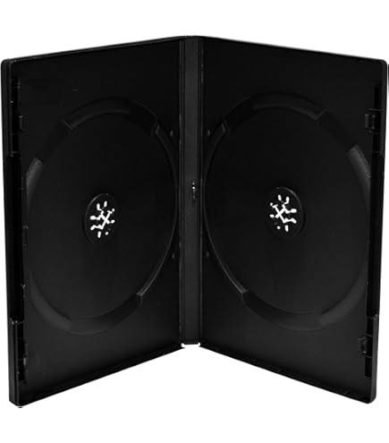 MediaRange [BOX13-M] schmale DVD Leerhülle für 1 Disc maschinenfähig 7mm schwarz 50er VE