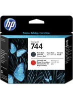 HP 744 [F9J88A] matte-black, red Druckkopf