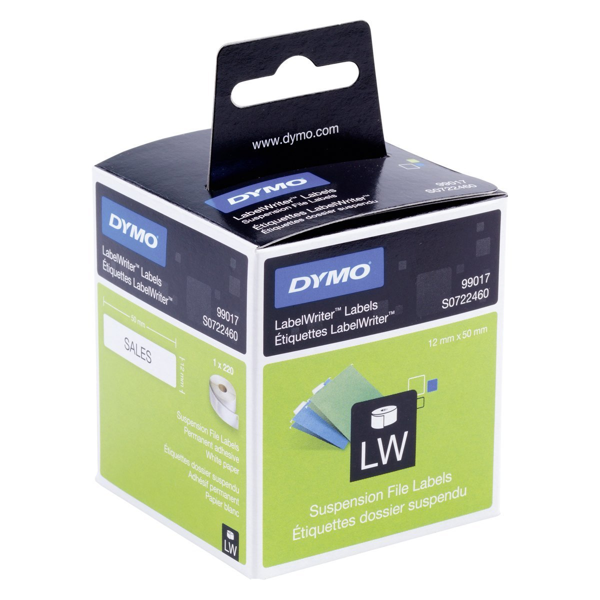 Etiketten f. Dymo Lablewriter [S0722460] 12x50mm 220 Stk/Rolle