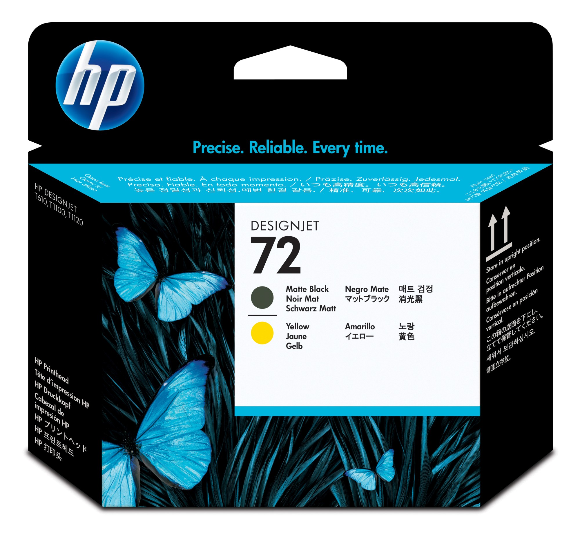 HP 72 [C9384A] matte-black/yellow Druckkopf