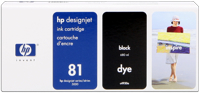 HP 81 [C4930A] black Tinte