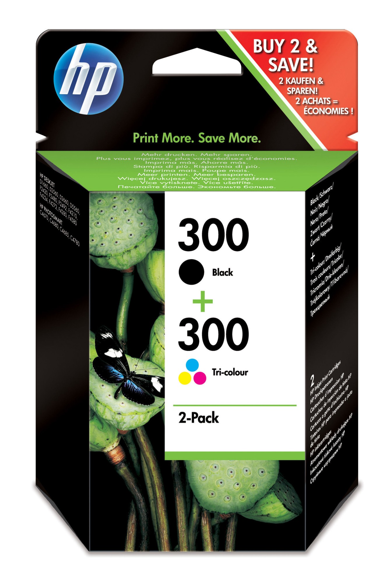 HP 300 [CN637E] MultiPack (CC640E+CC643E) black+color Tinte