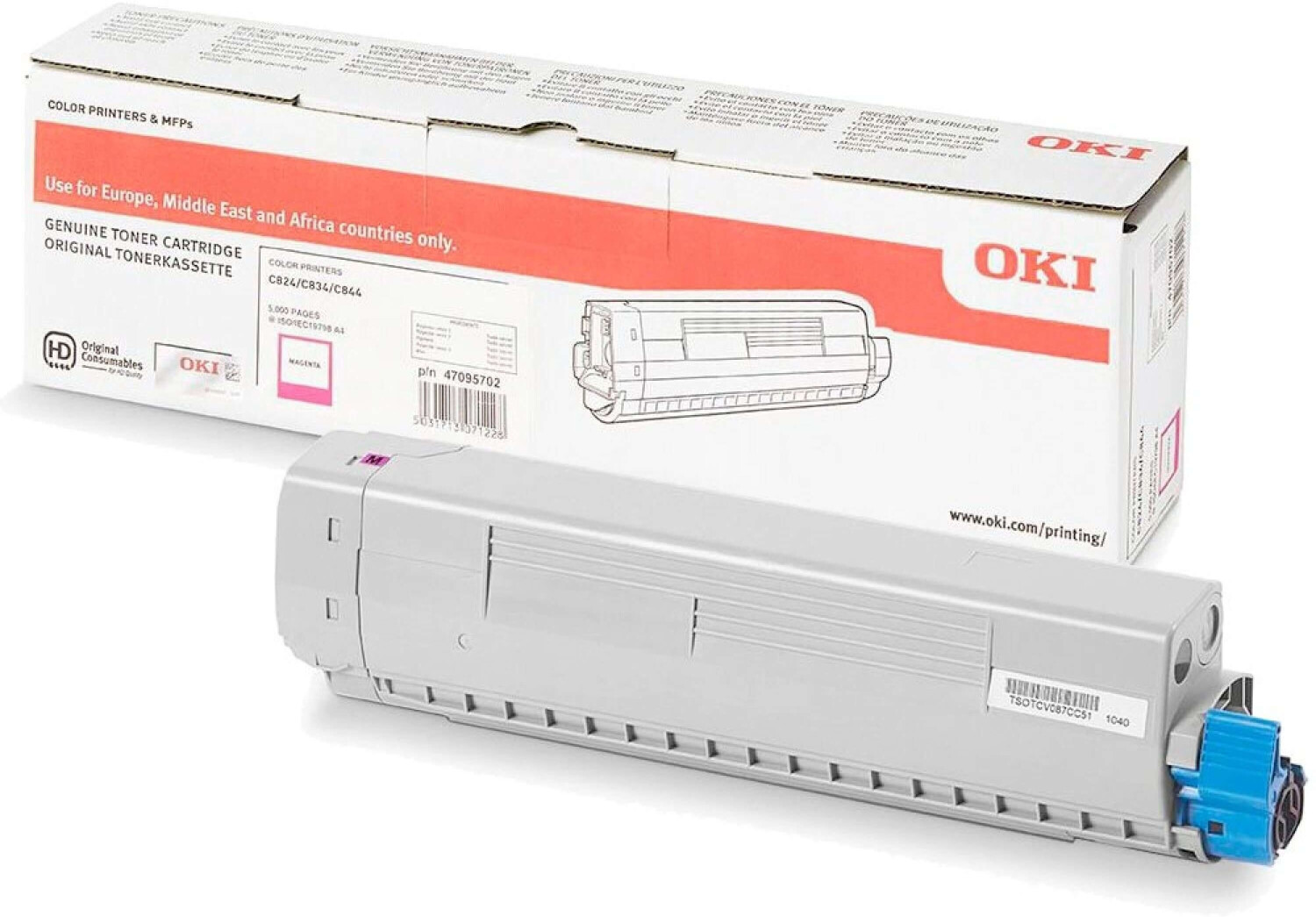 Toner f. OKI C824/834 [47095702] magenta