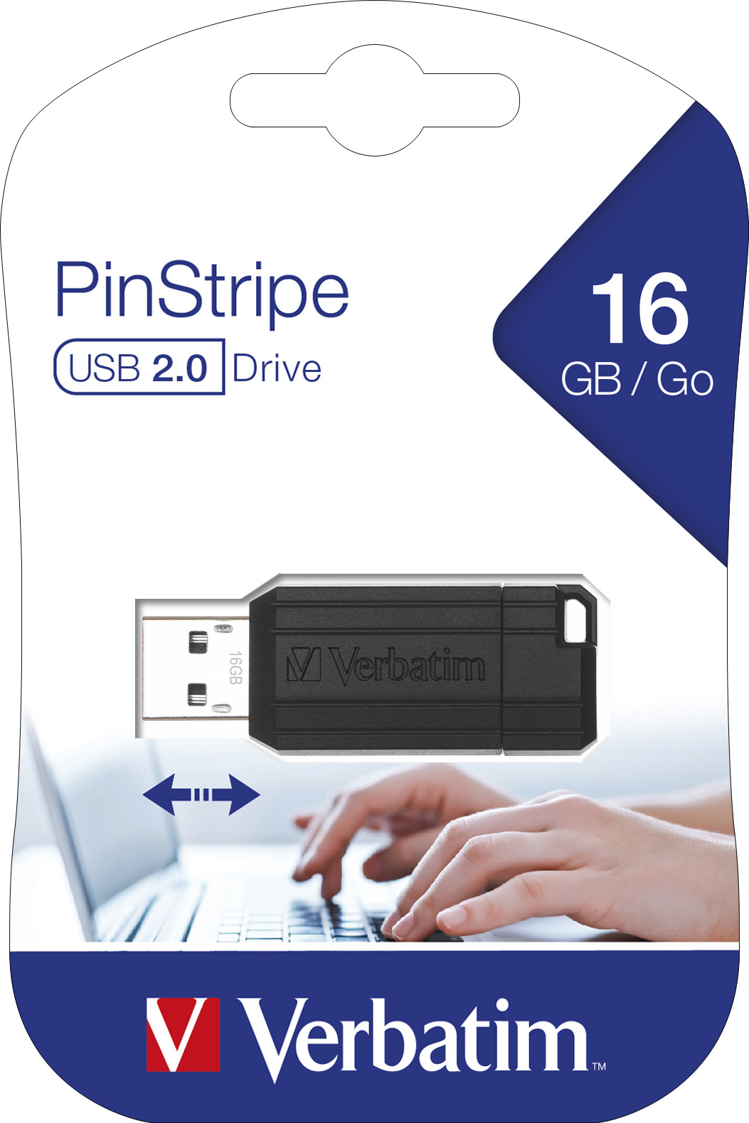 Verbatim Store 'n' Go [49063] 16GB PinStripe USB 2.0 schwarz
