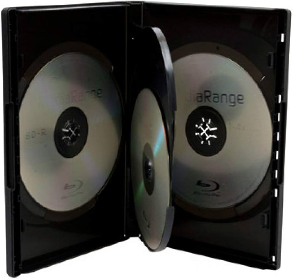 MediaRange [BOX17] DVD-Leerhülle für 4 Discs 14mm schwarz 50er VE