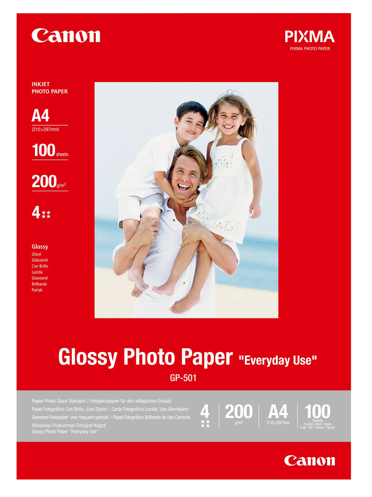 Papier Canon GP-501 [0775B001] InkJet Glossy 210g/m² A4 100 Blatt