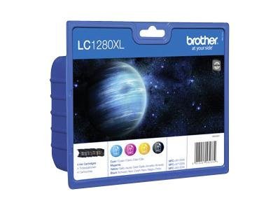 Brother [LC-1280XLVALBPDR] HC MultiPack (LC-1280XLBK+LC-1280XLC+LC-1280XLM+LC-1280XLY) black+cyan+magenta+yellow Tinte