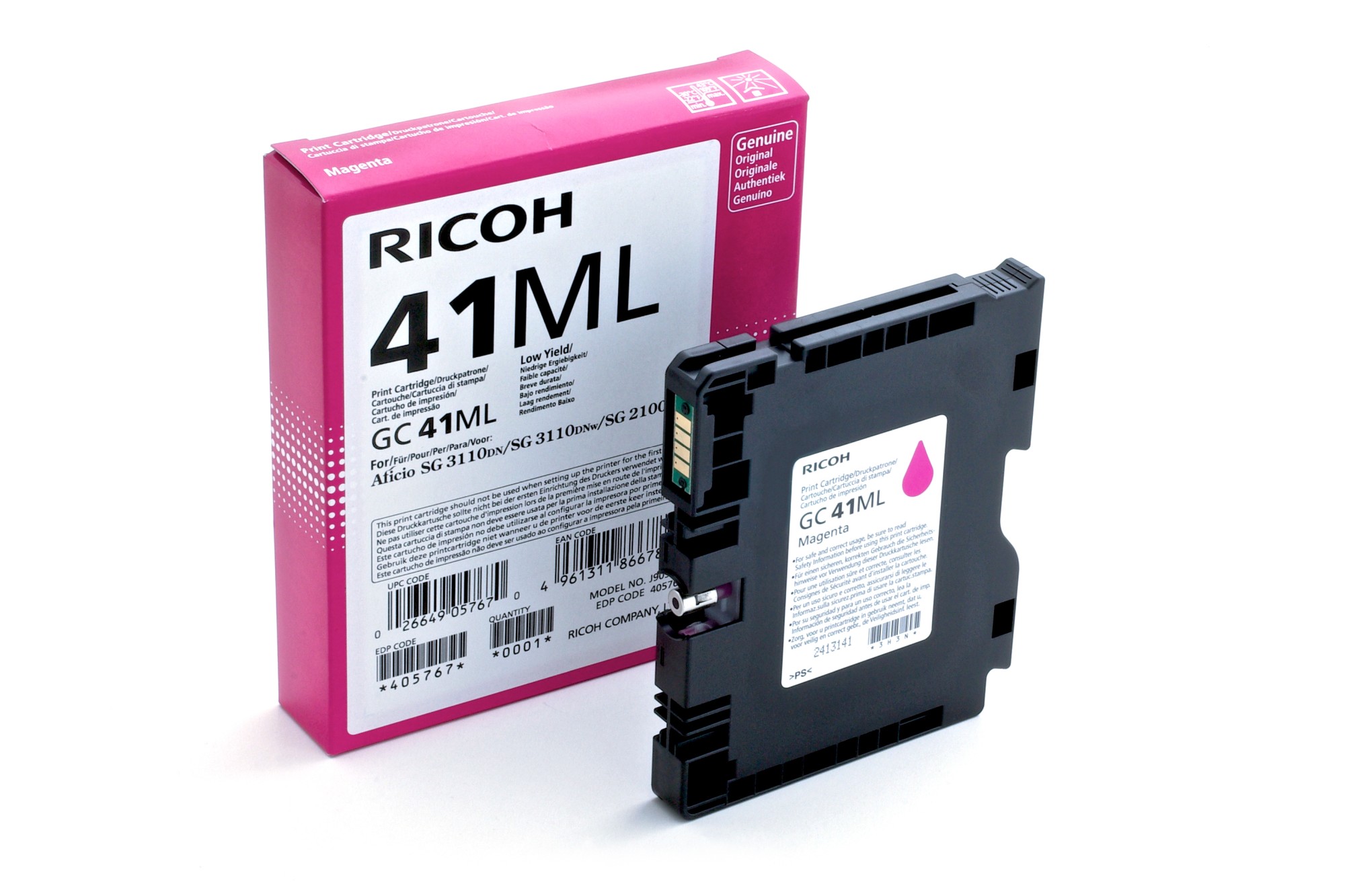 Tinte f. Ricoh Aficio SG 3100/3110/7100 [405767] [GC-41ML] magenta