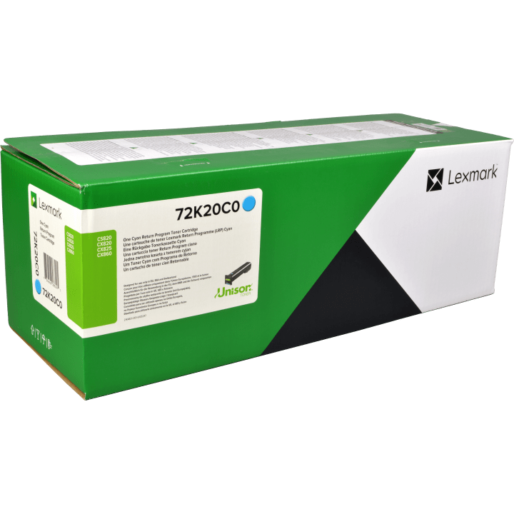 Toner f. Lexmark CS/CX820 [72K20C0] cyan