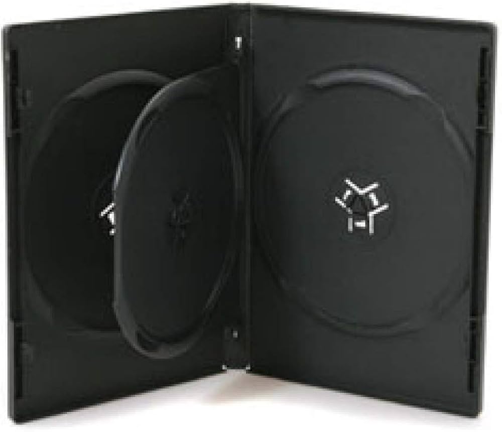 MediaRange [BOX15] DVD-Leerhülle für 3 Discs 14mm schwarz 50er VE