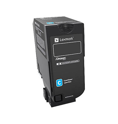 Toner f. Lexmark CS725 [74C2HCE] cyan