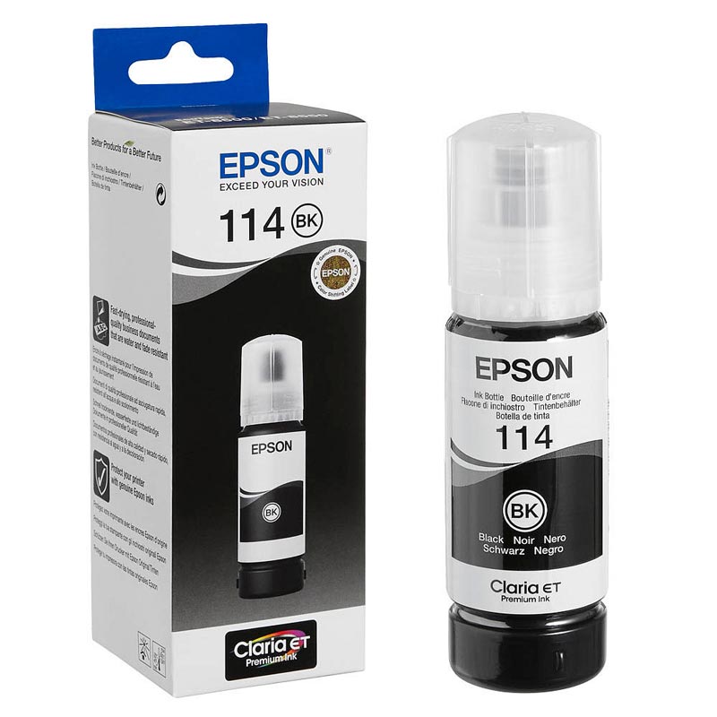 Epson [C13T07A140] Nr.114 EcoTank pigmentschwarz Tinte