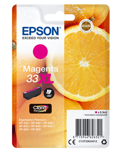Epson 33XL [C13T33634012] HC magenta Tinte