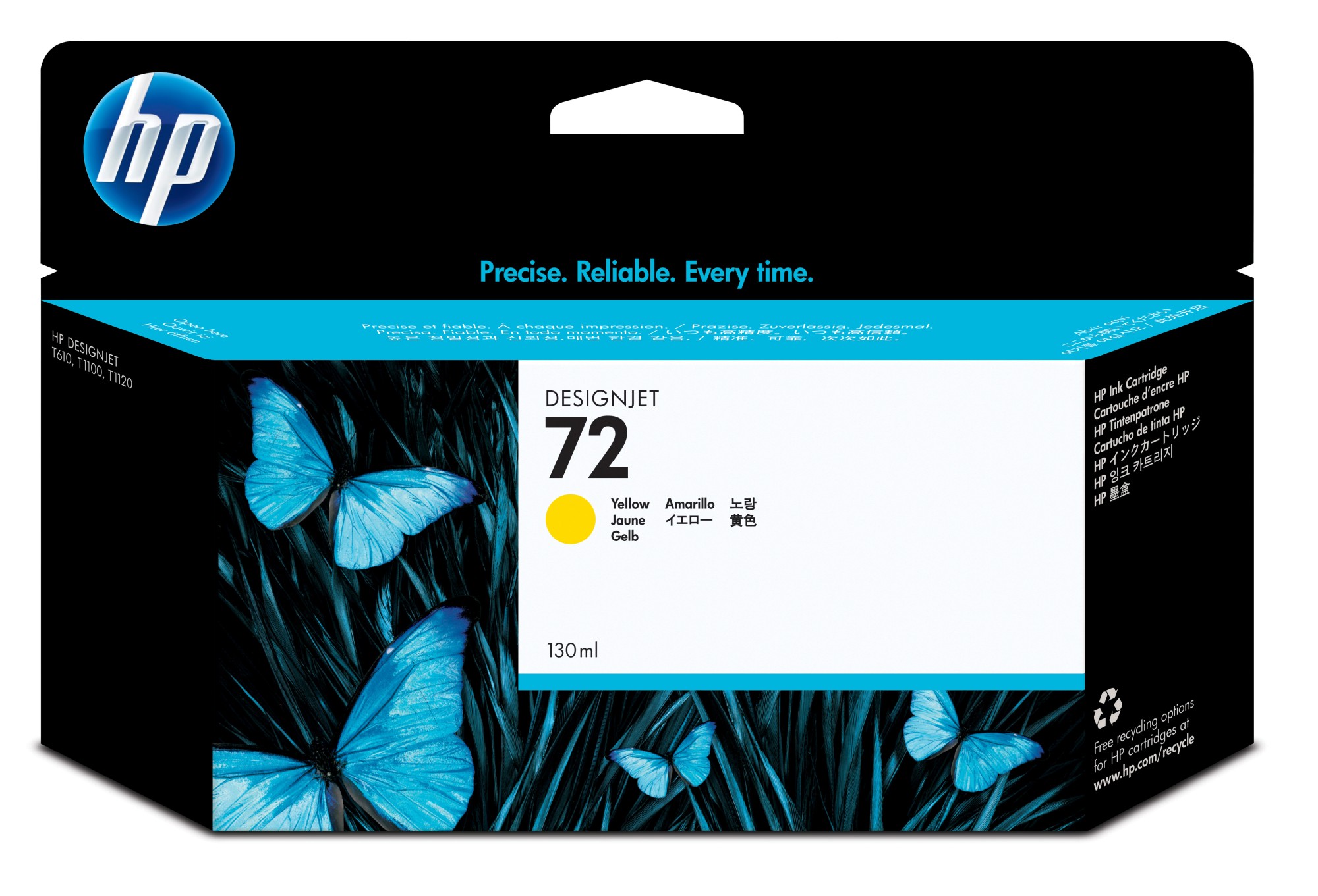 HP 72 [C9373A] HC yellow Tinte
