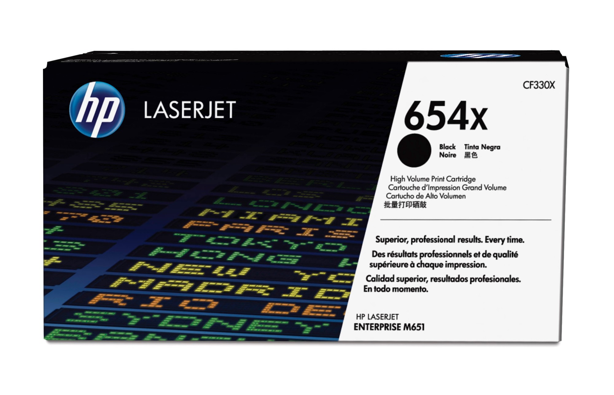 HP 654X [CF330X] HC black Toner