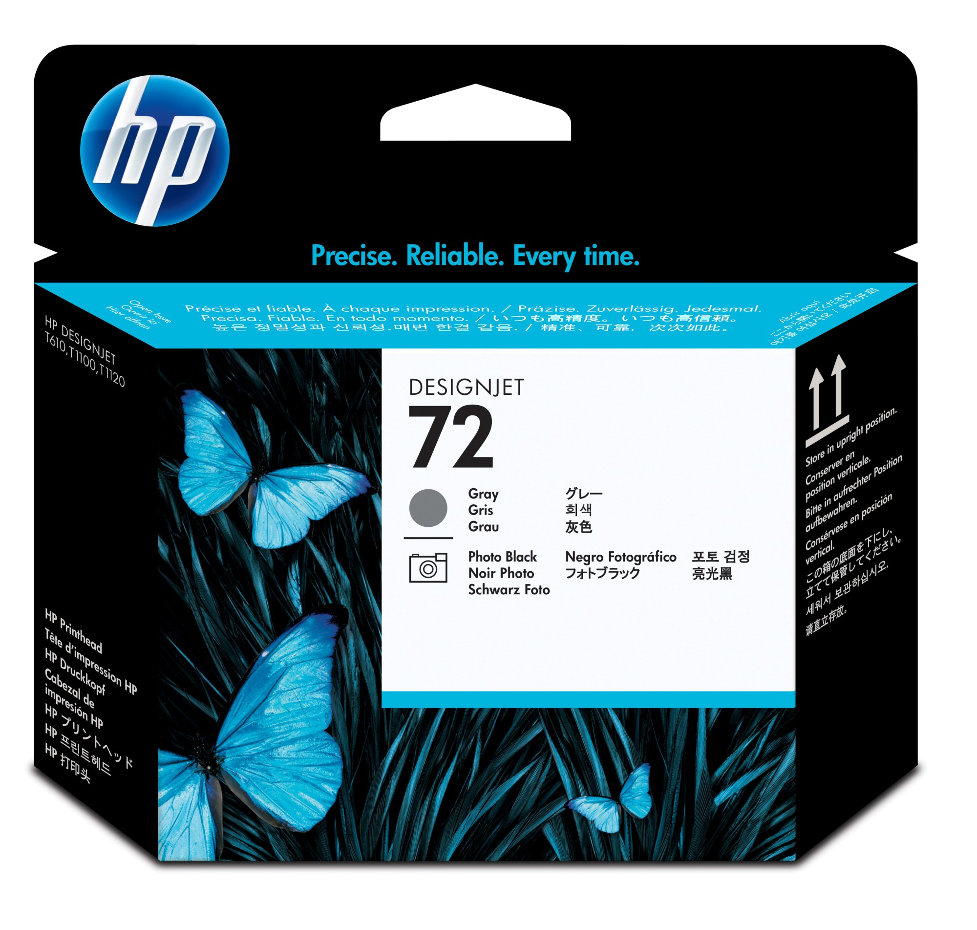 HP 72 [C9380A] grey/black Druckkopf