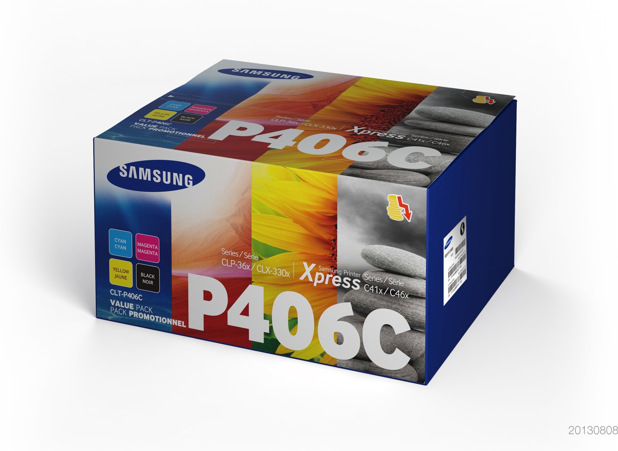 Samsung CLT-P406C [SU375A] MultiPack (SU118A+ST984A+SU252A+SU462A) black+cyan+magenta+yellow Toner