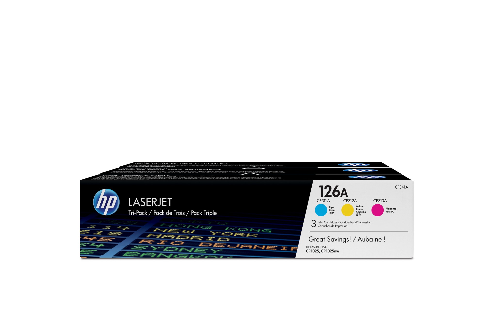 HP 126A [CF341A] MultiPack (CE311A+CE312A+CE313A) cyan+magenta+yellow Toner