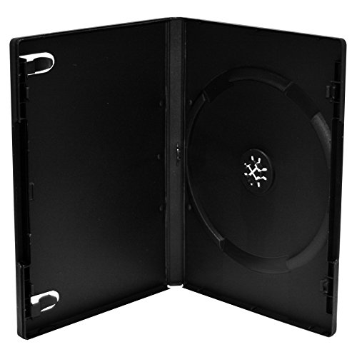 MediaRange [BOX11-M] DVD-Leerhülle für 1 Disc maschinenfähig 14mm schwarz 50er VE