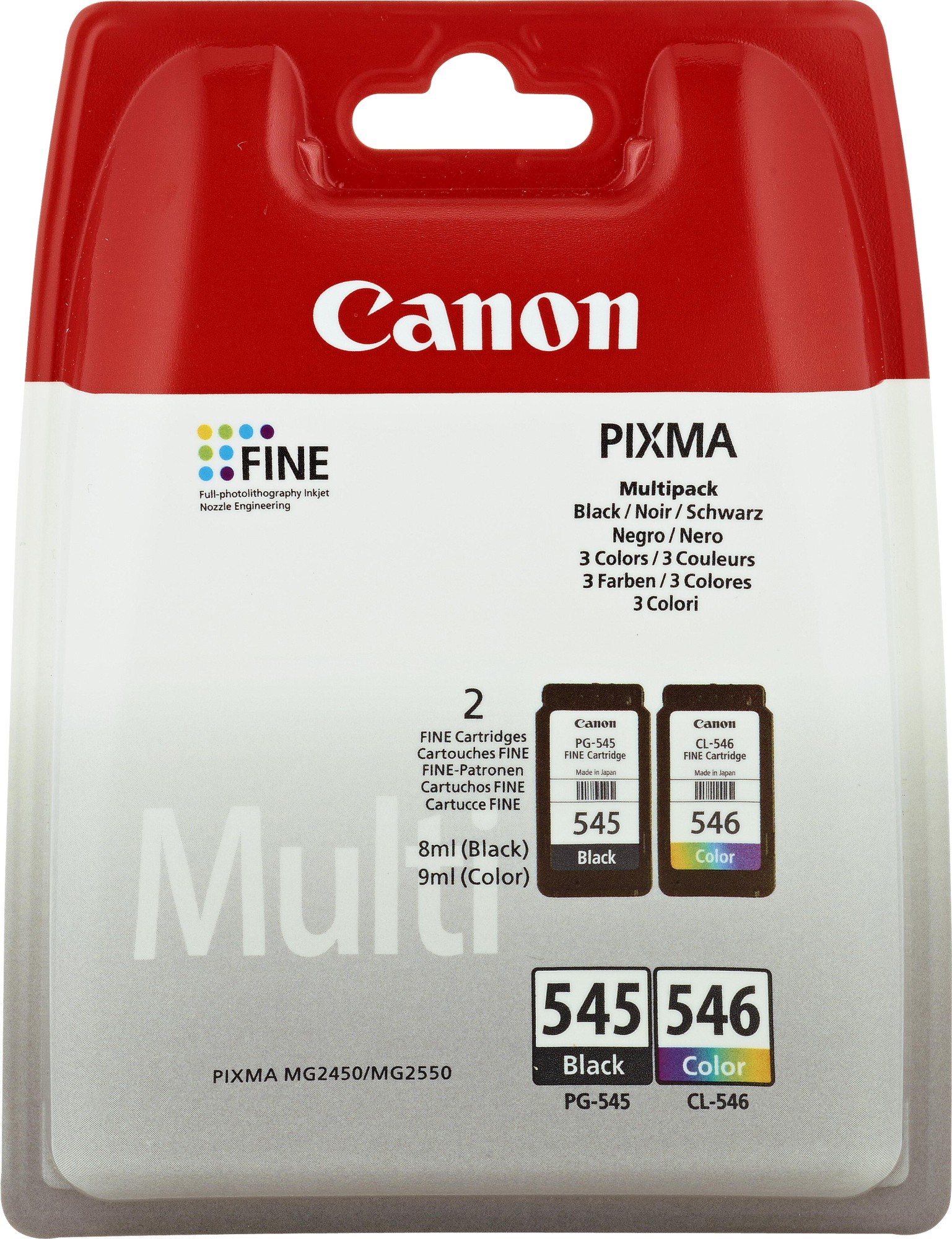 Canon PG-545+CL-546 [8287B005] MultiPack (8287B001+8289B001) black+color Tinte