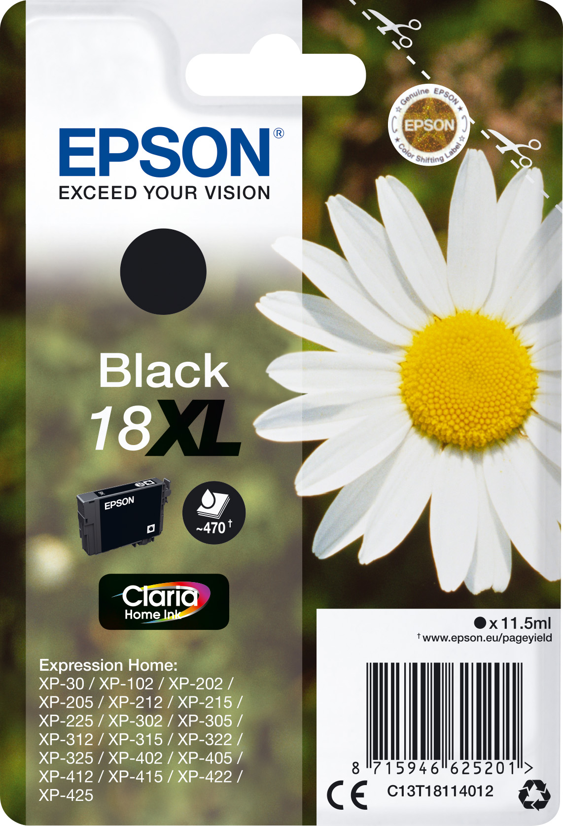 Epson 18XL [C13T18114012] HC black Tinte