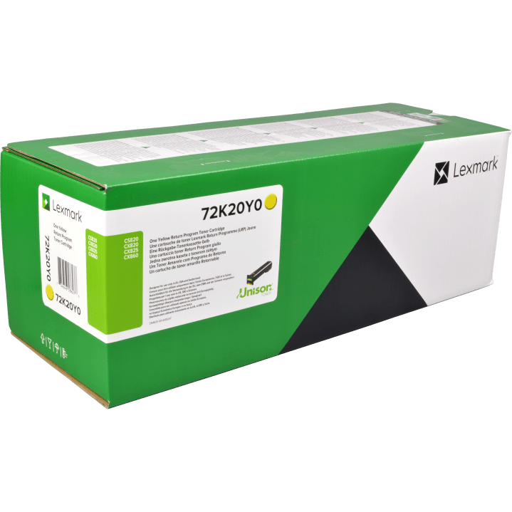 Toner f. Lexmark CS/CX820 [72K20Y0] gelb