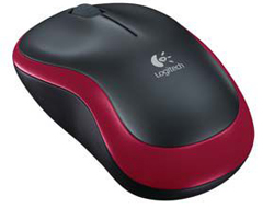 LOGITECH Maus M185 [910-002240] Rot, Wireless, Optisch