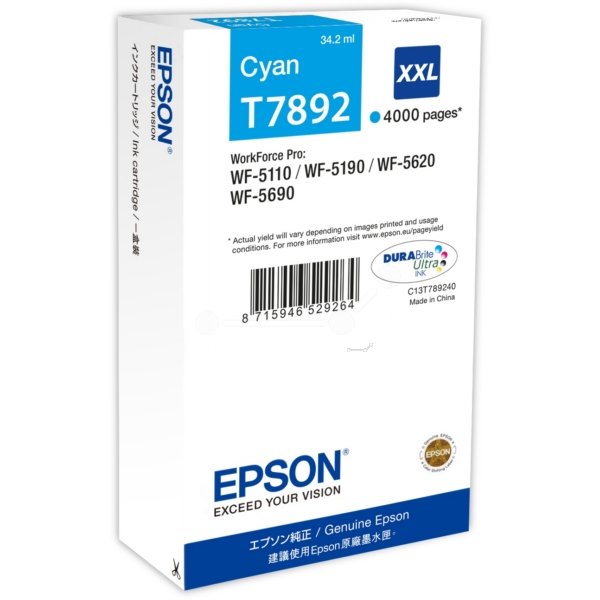 Epson 79XXL [C13T789240] HC+ cyan Tinte