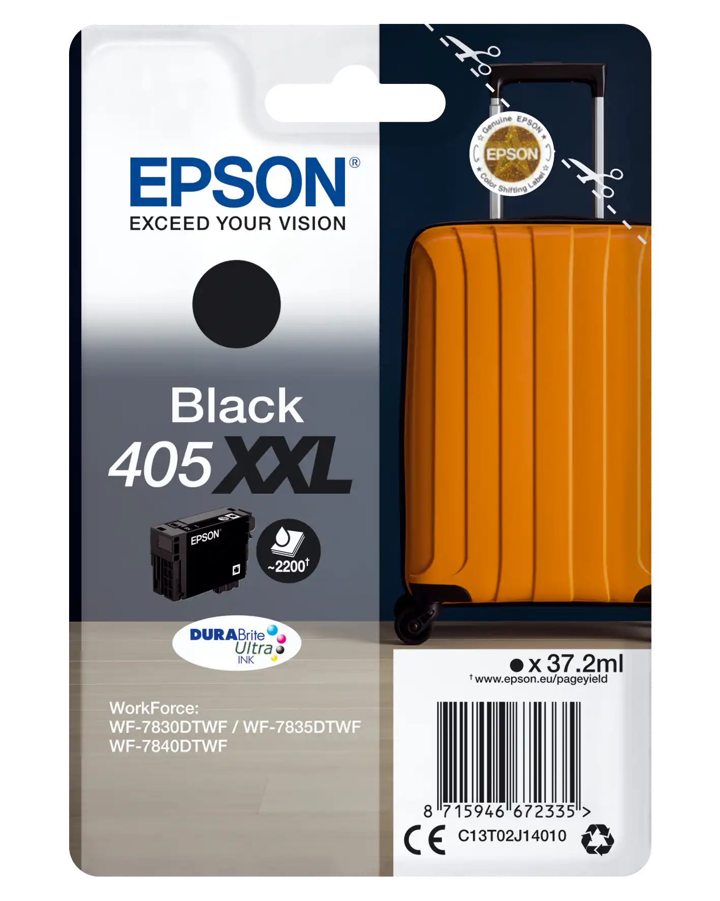 Epson 405XXL [C13T02J14020] HC+ schwarz Tinte