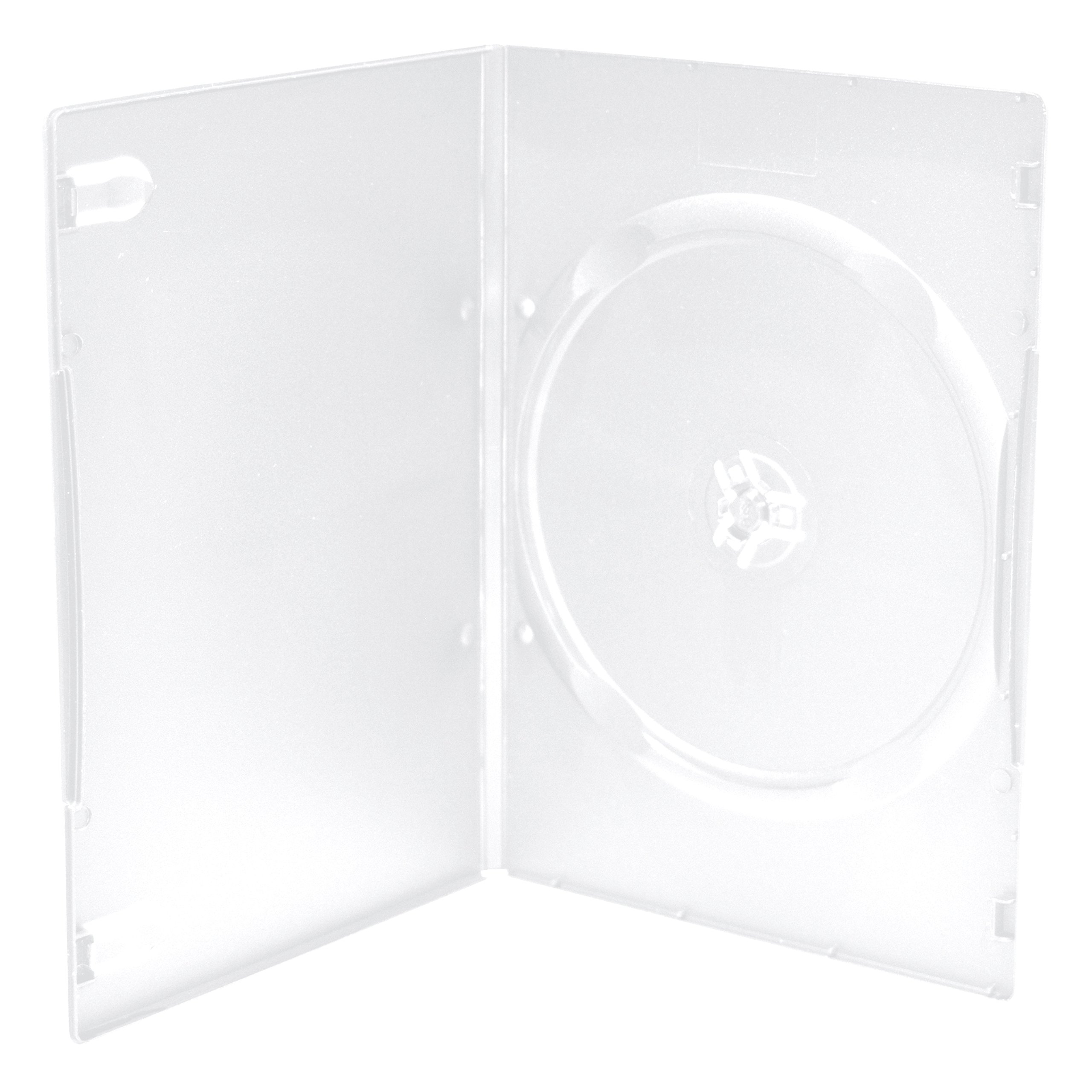 MediaRange [BOX29] DVD-Leerhülle schmal für 1 Disc 7mm Frosted/transparent 100er VE
