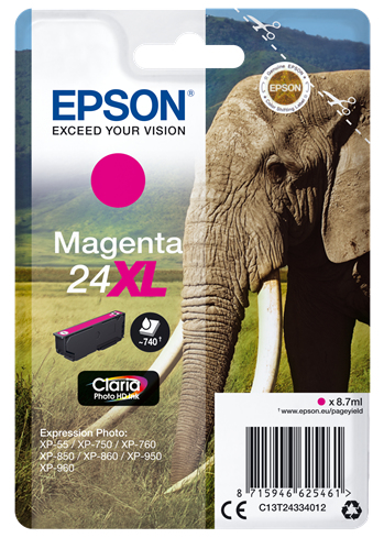 Epson 24XL [C13T24334012] HC magenta Tinte