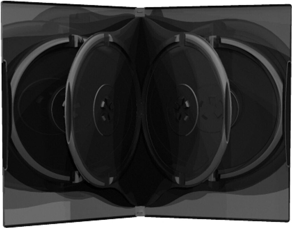 MediaRange [BOX16] DVD-Leerhülle für 6 Discs 22mm schwarz 50er VE