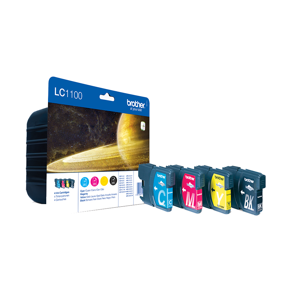 Brother [LC-1100VALBP] MultiPack (LC-1100BK+LC-1100C+LC-1100M+LC-1100Y) black+cyan+magenta+yellow Tinte