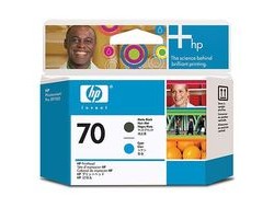 HP 70 [C9404A] matte-black/cyan Druckkopf