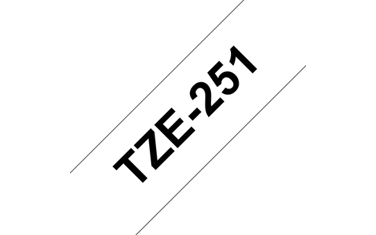 Brother [TZE-251] 24mm black/white Schriftband