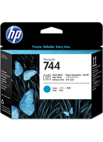 HP 744 [F9J86A] photo-black, cyan Druckkopf