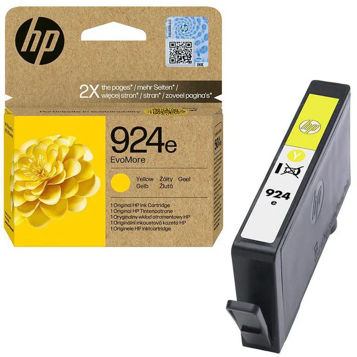 HP [4K0U9NE] Tintenpatrone 924e EvoMore, Gelb