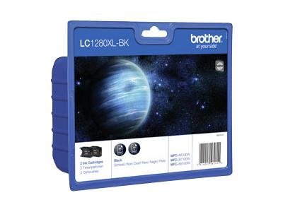 Brother [LC-1280XLBKBP2] 2er VE HC black Tinte