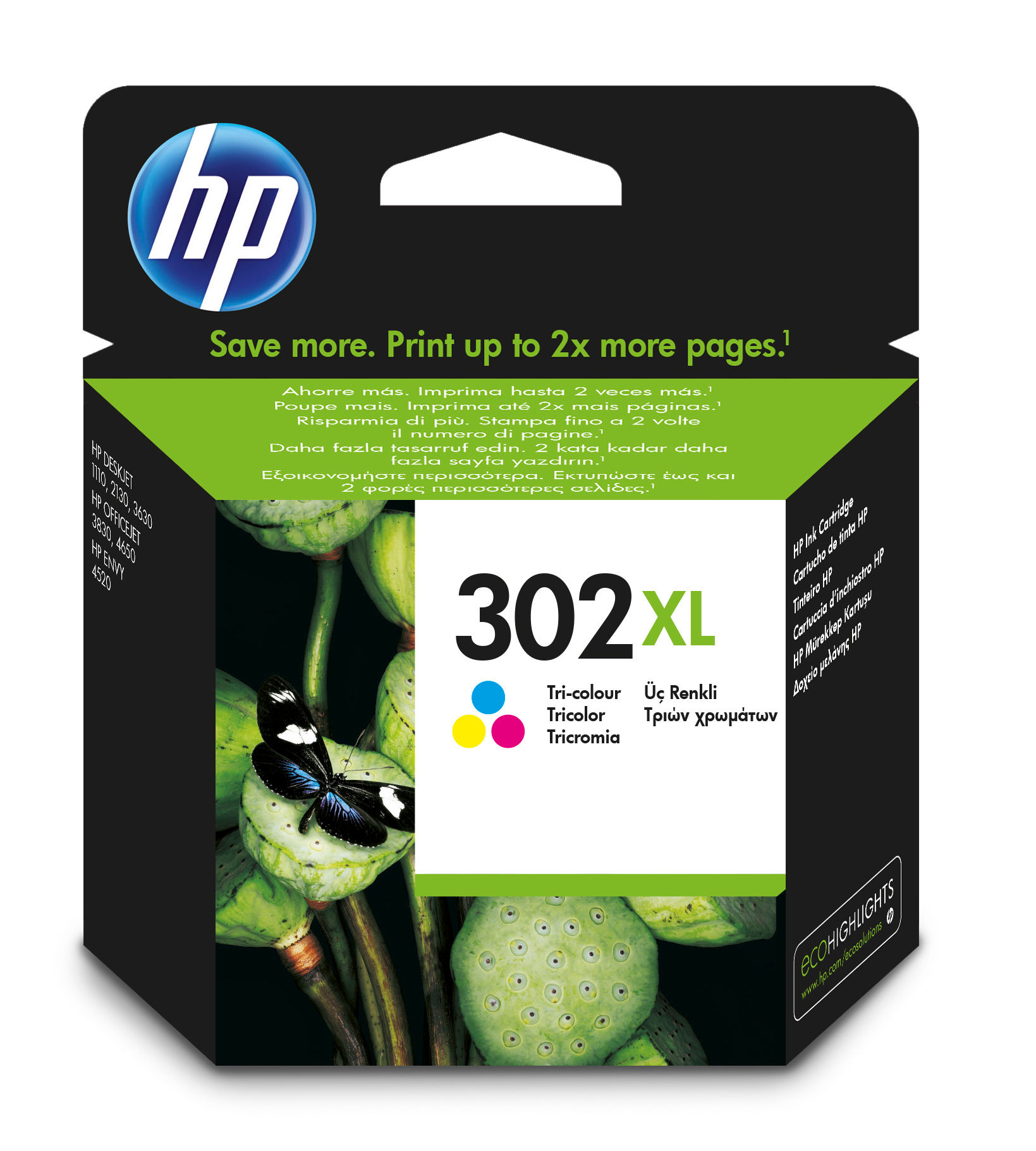 HP 302XL [F6U67A] HC color Tinte