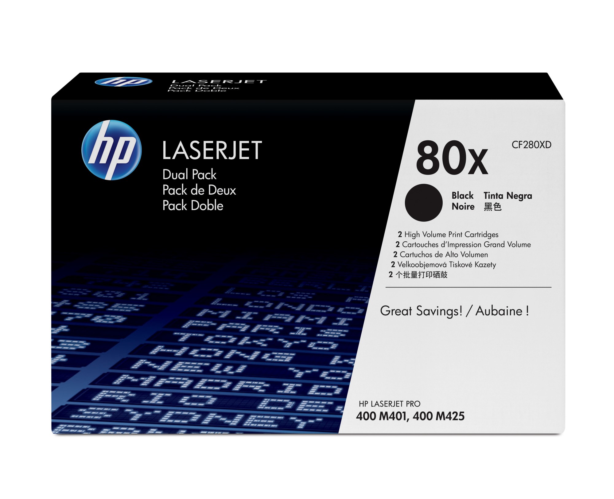 HP 80X [CF280XD] HC TwinPack (2xCF280X) black Toner