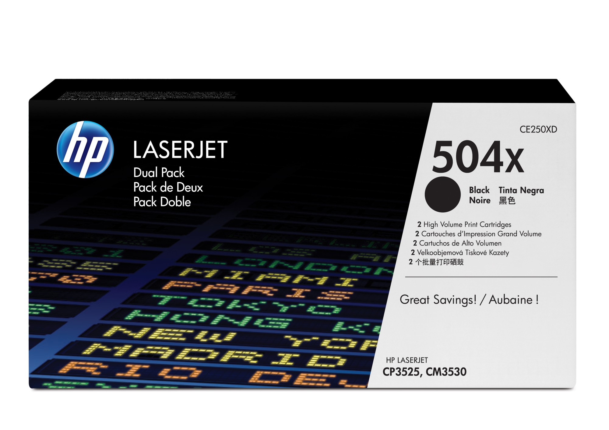 HP 504X [CE250XD] HC TwinPack (2xCE250X) black Toner